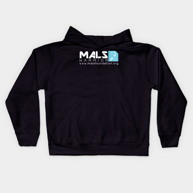 Median Arcuate Ligament Syndrome MALS Warrior Kids Hoodie by NationalMALSFoundation